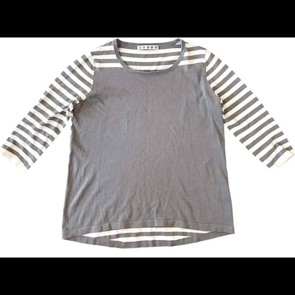 𝅺kokun Cotton Striped Top.
